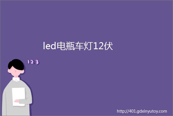 led电瓶车灯12伏